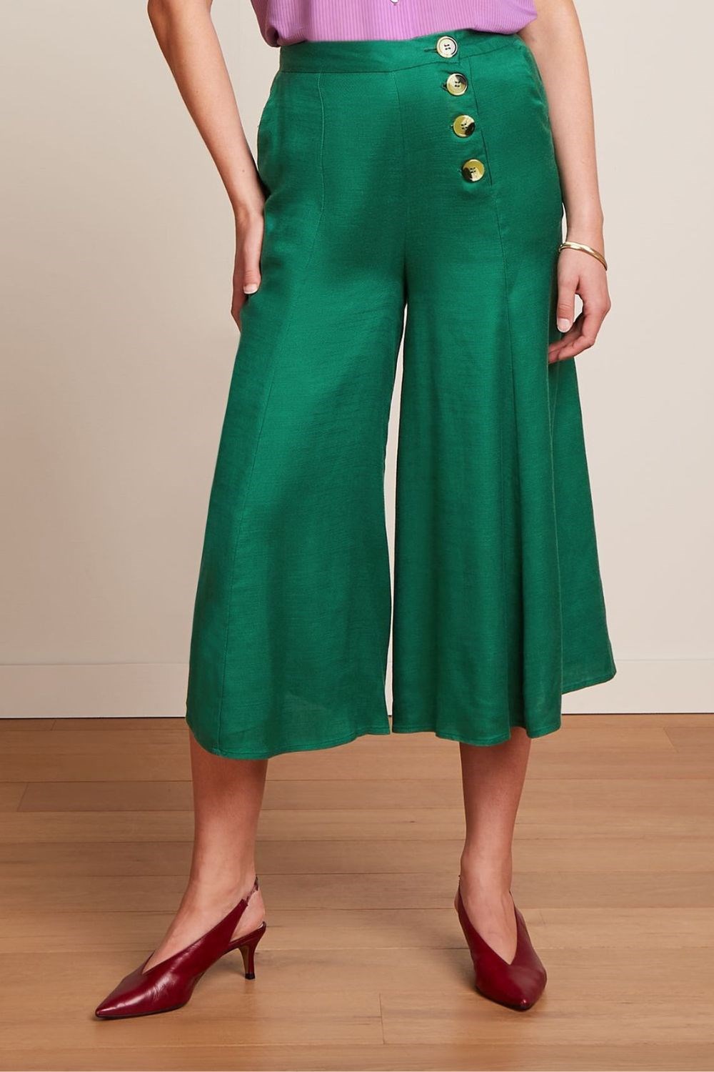 Dallas Culotte pants Nile Green