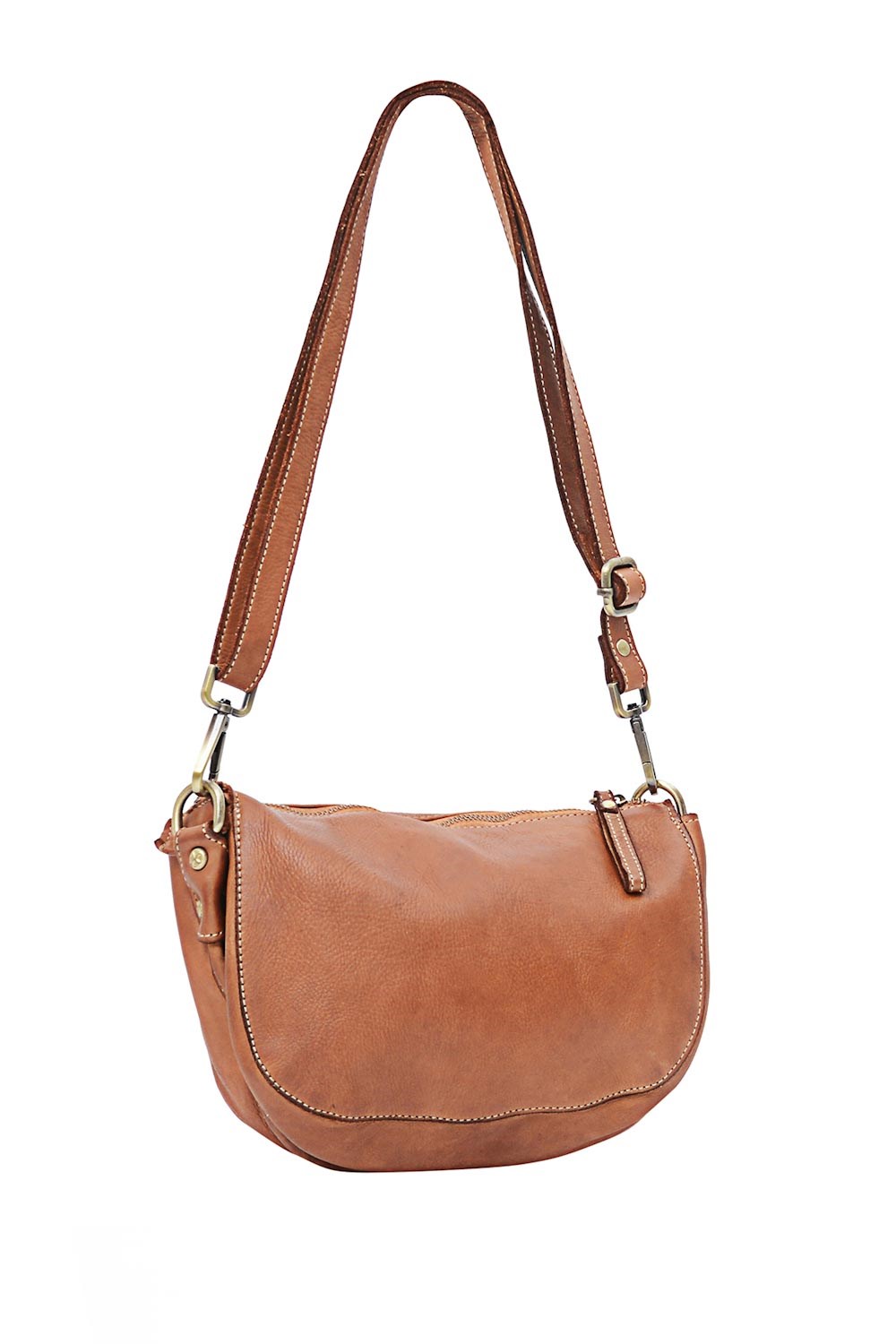 Azalea leather bag Cognac