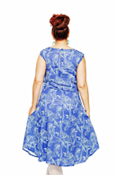 Malin dress Sjögräs Blue lyocell dress