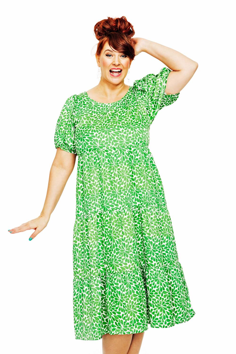 Ida dress Plurr Grön