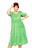 Ida dress Plurr Grön