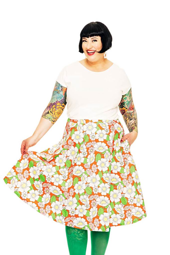 Solbritt skirt Humlesurr Korall