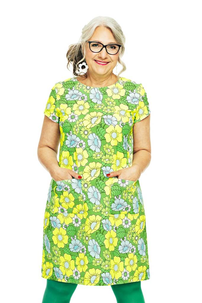 Elna dress Humlesurr Lime