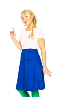 Sonja skirt Blåsippa