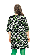 Olivia dress Retroblom svart