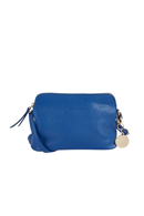 Handbag skinn Royal blå