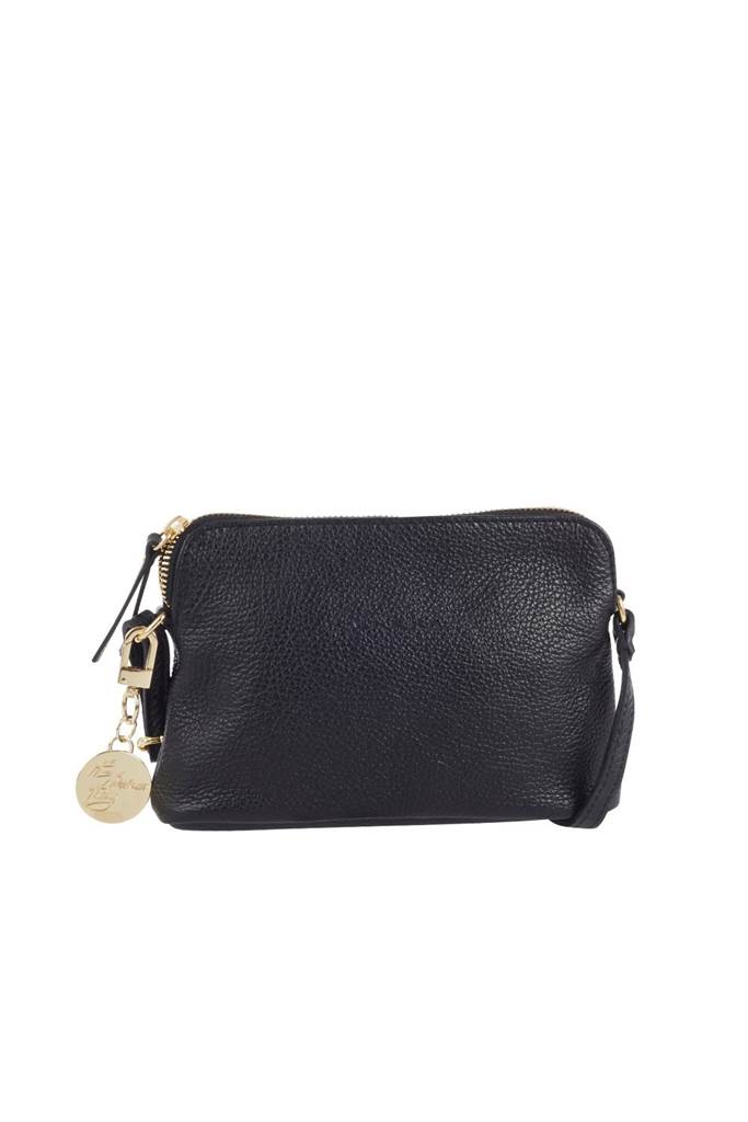 Handbag skinn Svart