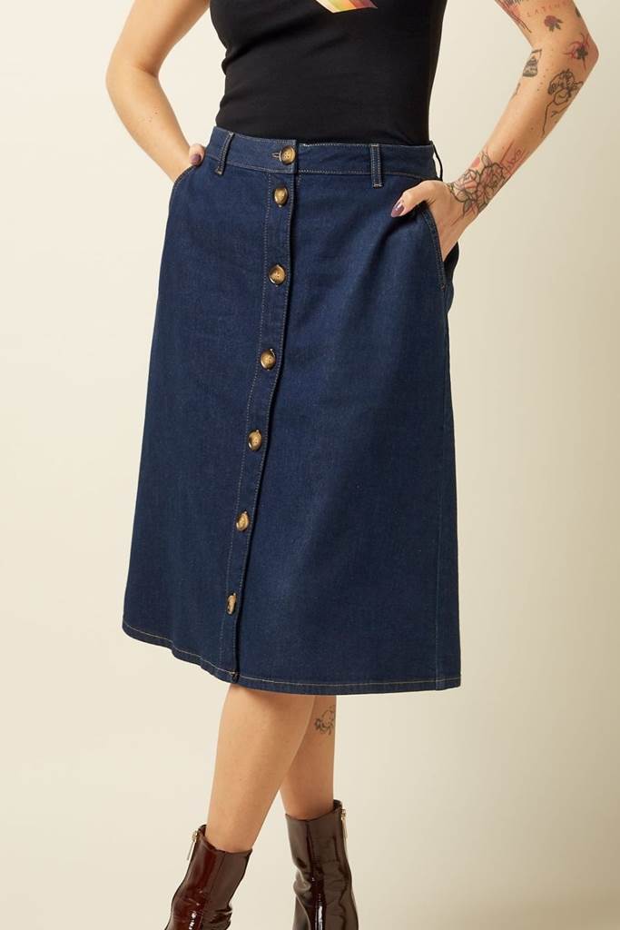 Marie skirt Onyx Denim