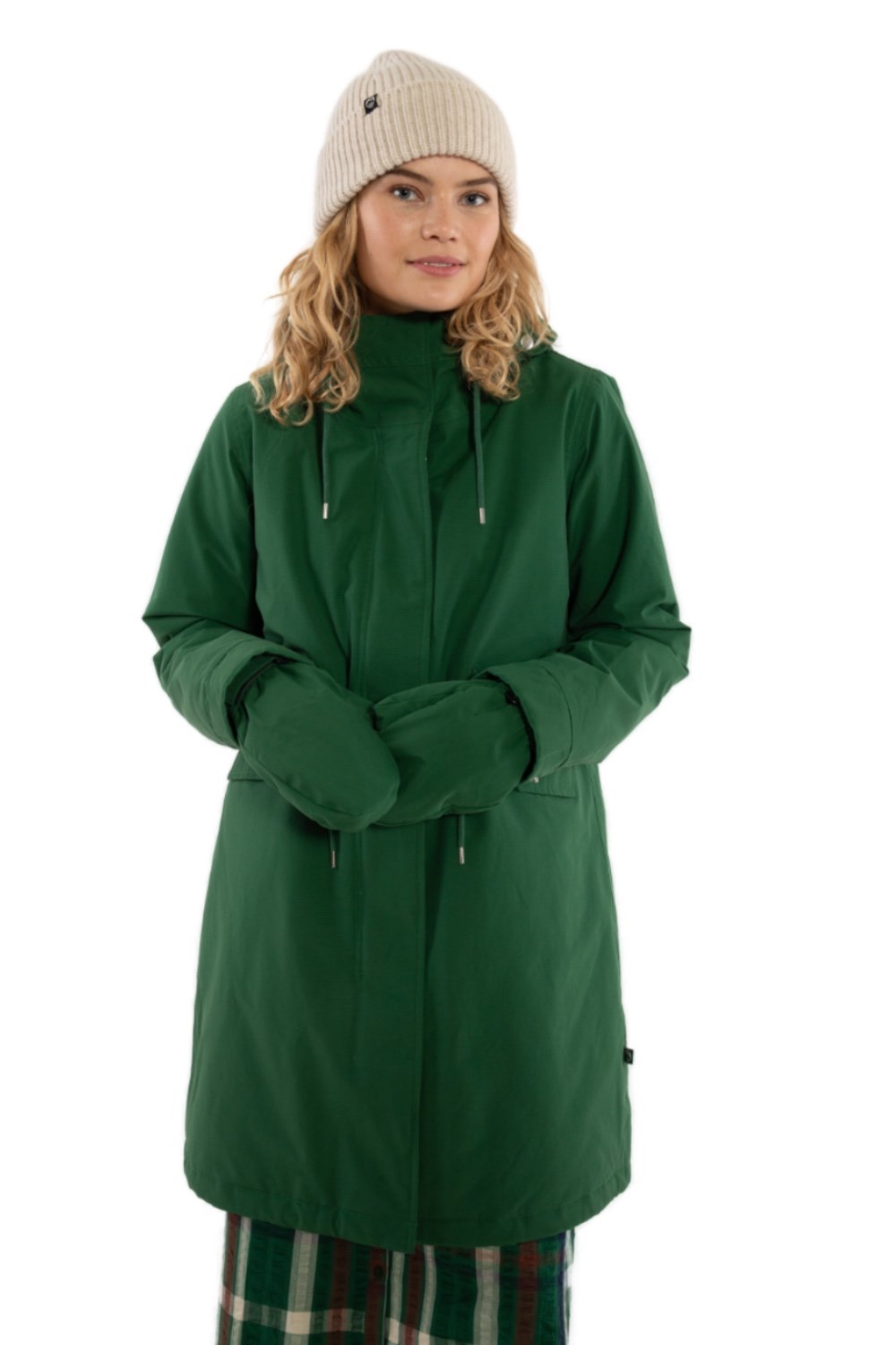 Danesvaneke parkas Pine - Green warm parka coat