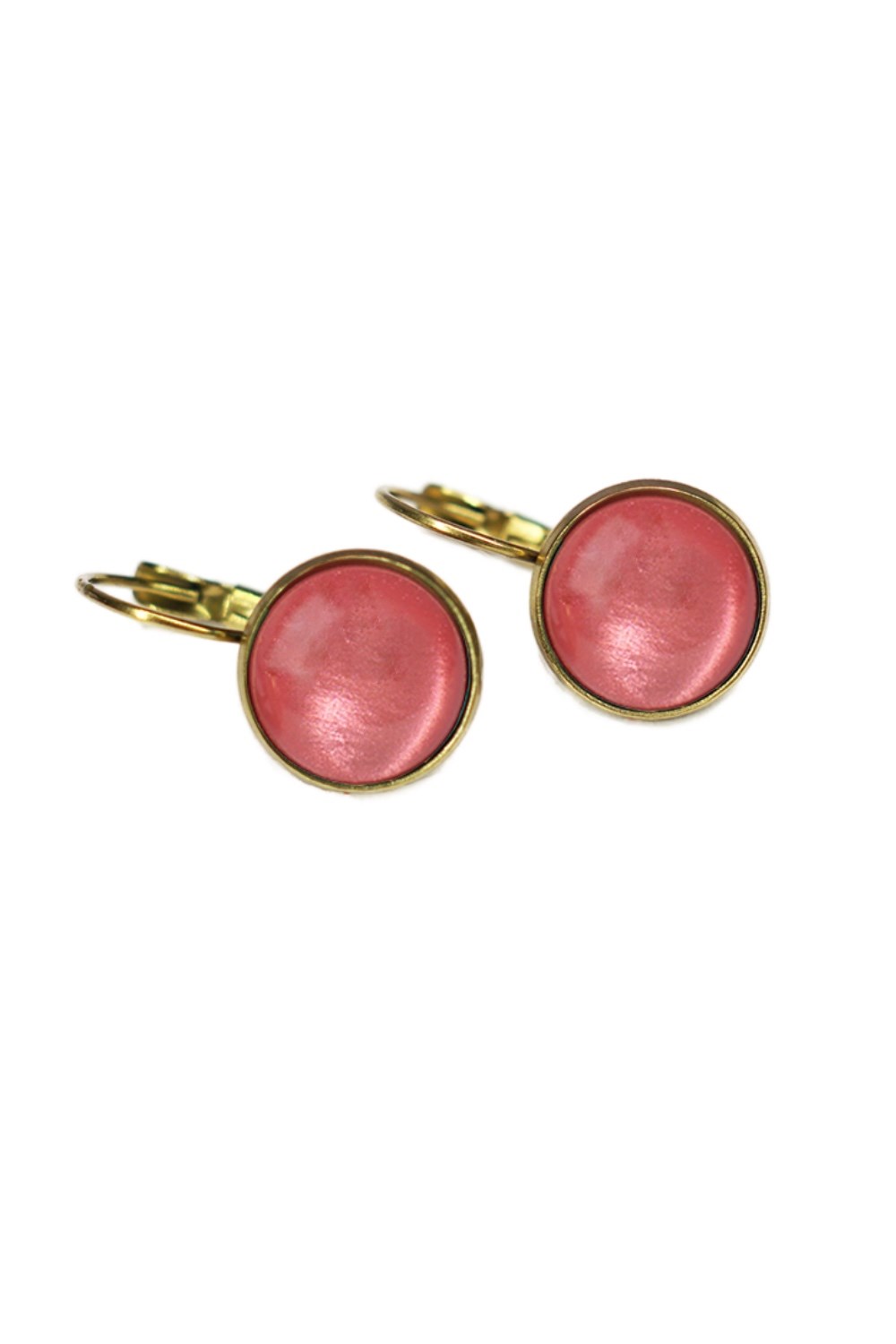 Earrings Dots Azalea pink
