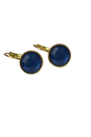 Earrings Dots Dazzling blue
