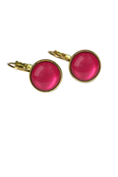 Earrings Dots Raspberry