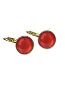 Earrings Dots Risky red