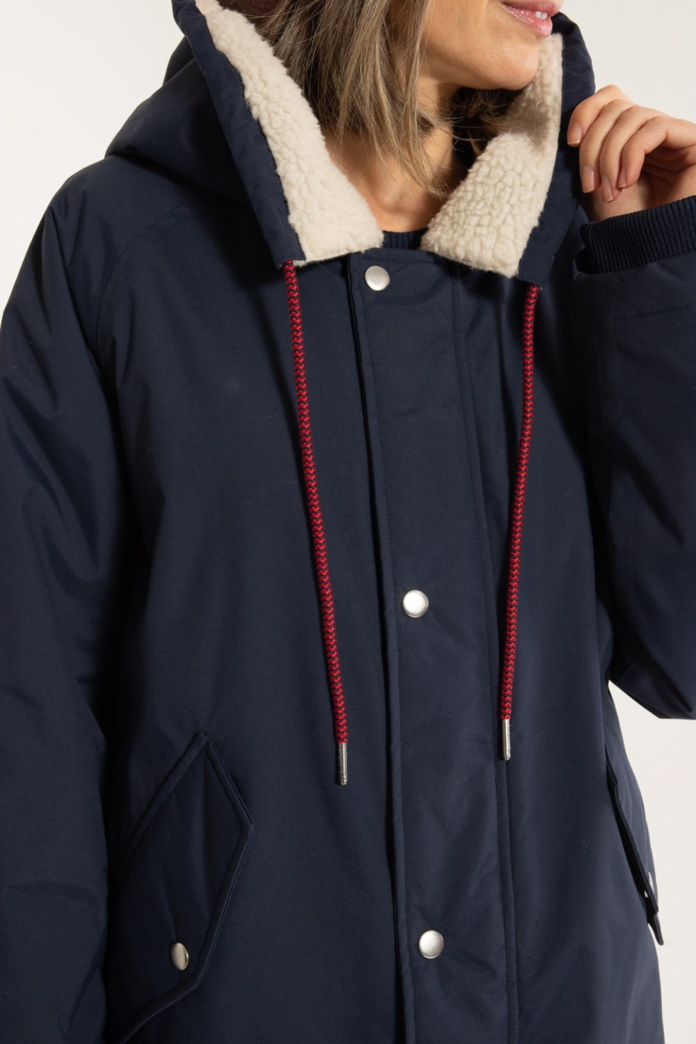 Danecoast parkas dark navy warm parka coat