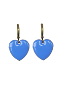 Earring hearts cornflower