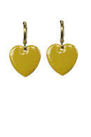 Earring Hearts Ochre