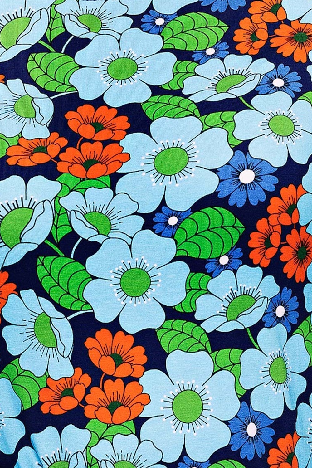 Organic Jersey fabric Humlesurr blå