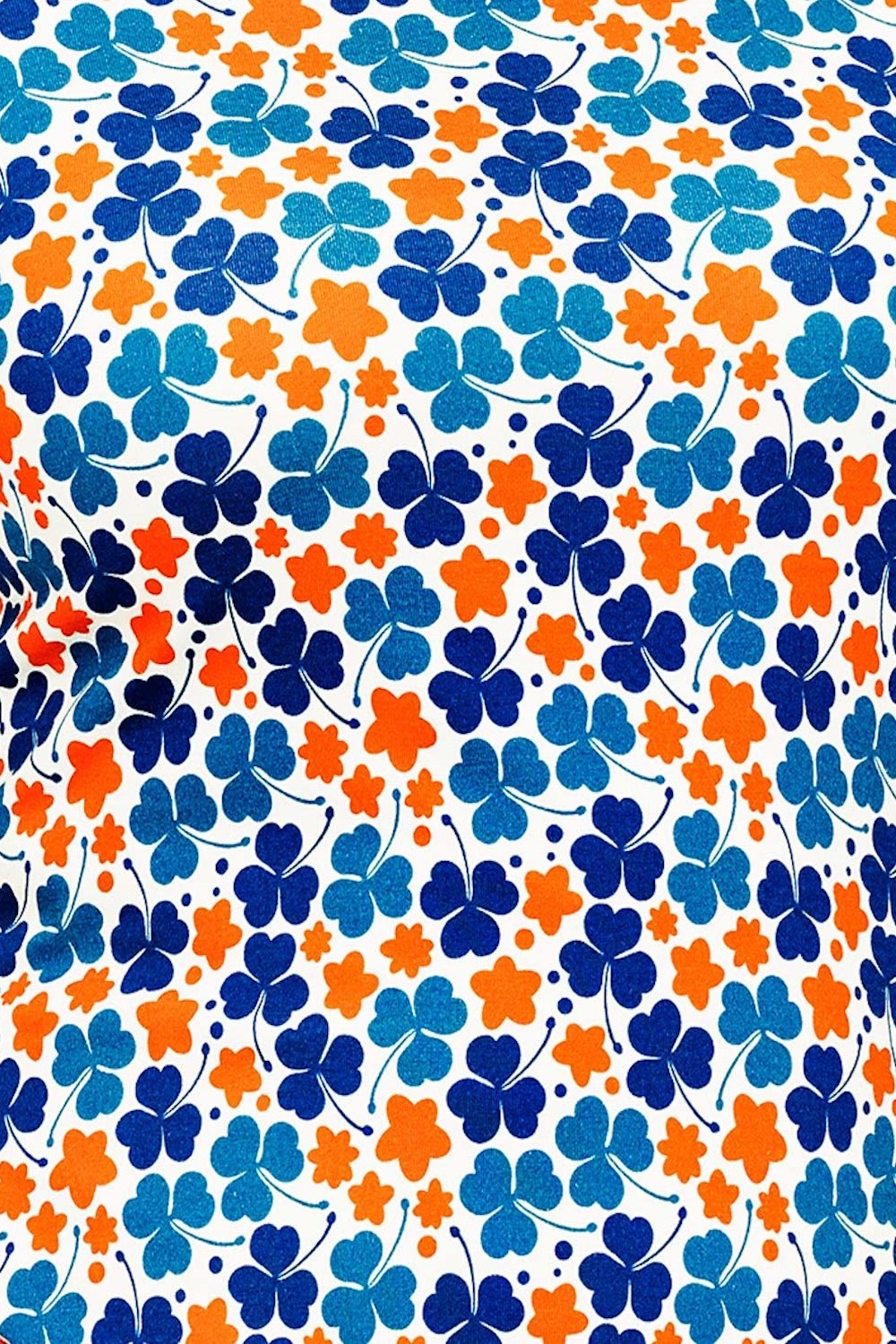 Organic jersey fabric Klöver Orange
