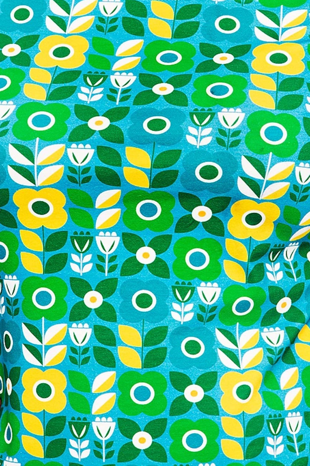 Organic Jersey fabric Ängsmark Turkos