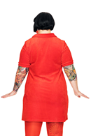 My klänning Velour Röd