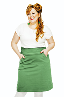 Majken skirt Jeans Salvia