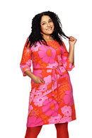 Doris dress 1960 rosa - Pink 60s jersey dress