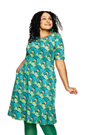 Magda dress Kronblad turkos