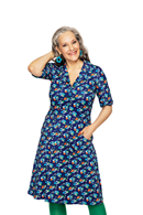 Monica klänning Midsommardans Blå