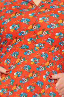 Monica dress Midsommardans röd - Red shirt dress