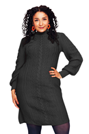 Svea dress Kol - Black knitted dress