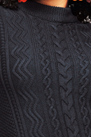 Svea dress Kol - Black knitted dress