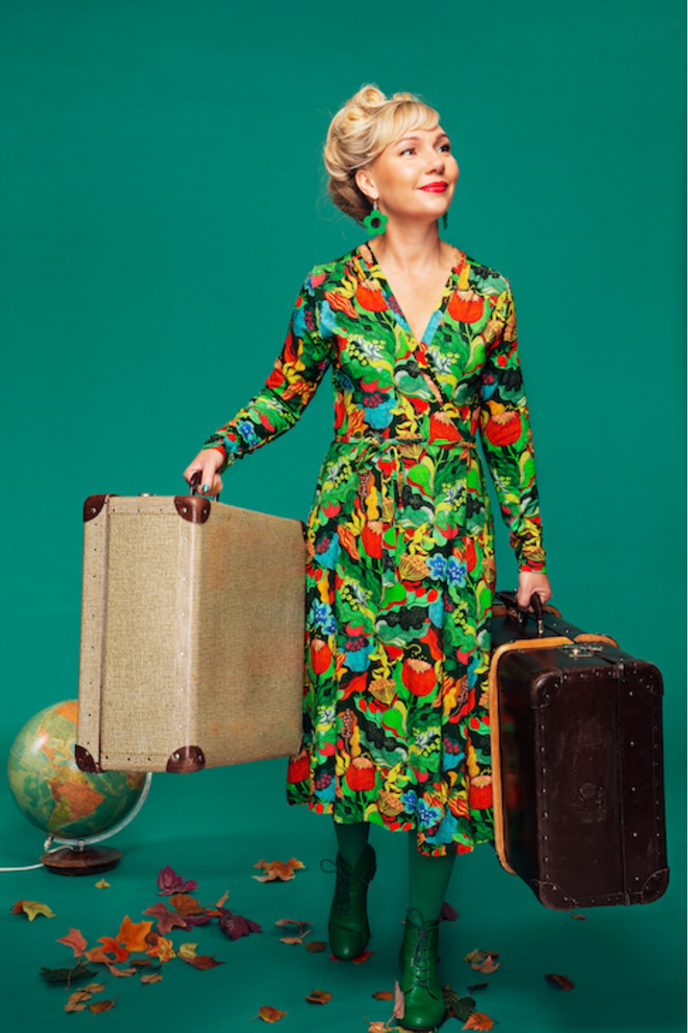 Anna-Klara klänning Babylon Grön