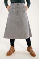 Danesweetie Stretch Canvas kjol Navy/Chalk