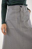 Danesweetie Stretch Canvas kjol Navy/Chalk