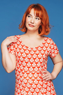 Hedvig dress Spaljé Orange