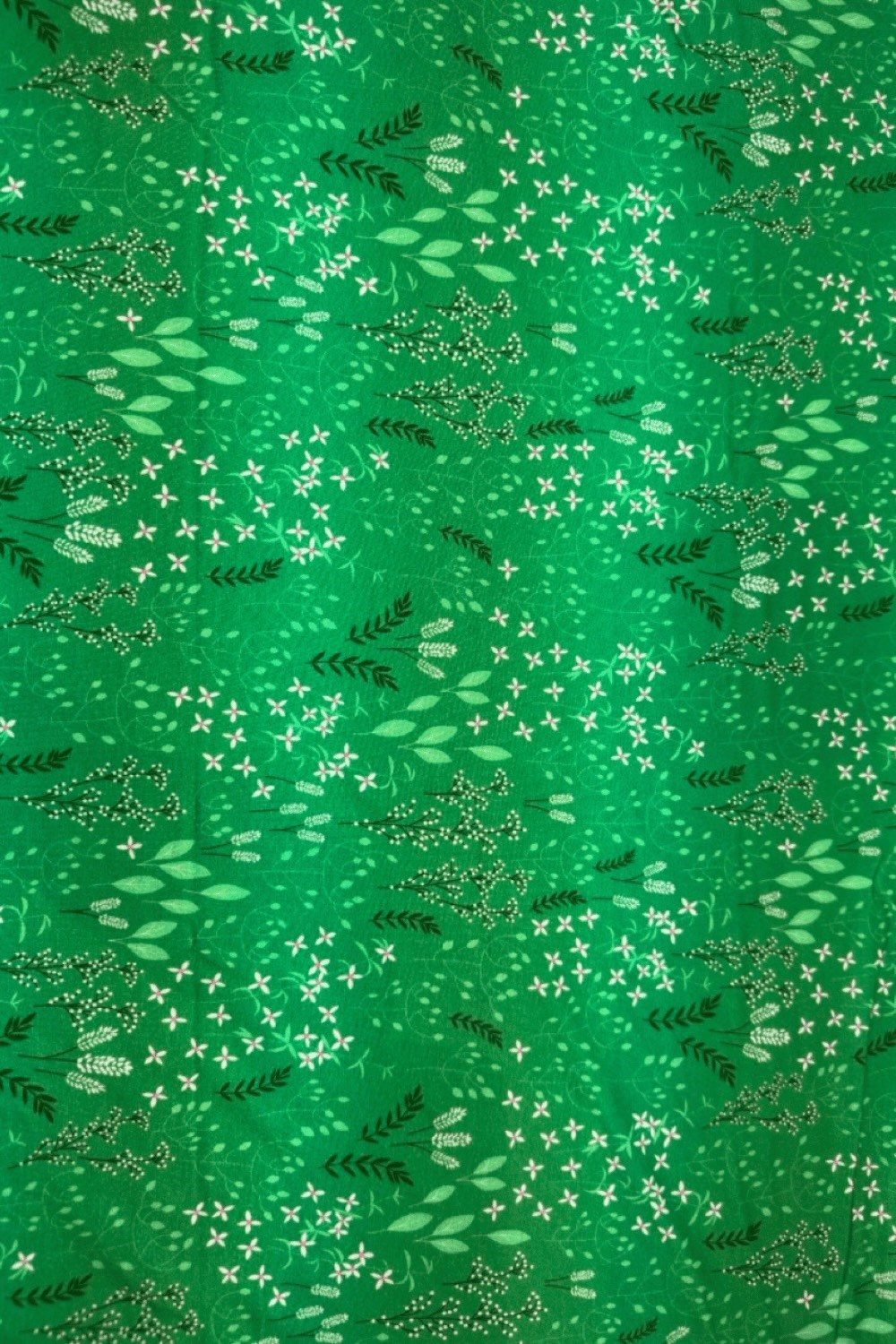 Fabric Ängsblom Grön - Green organic viscose jersey