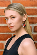 earrings Red arrow - Book shaped earrings