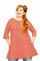 Anita tunika Ranka - Tomatröd