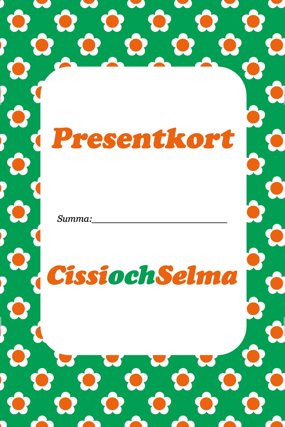 Cissi och Selma Presentkort