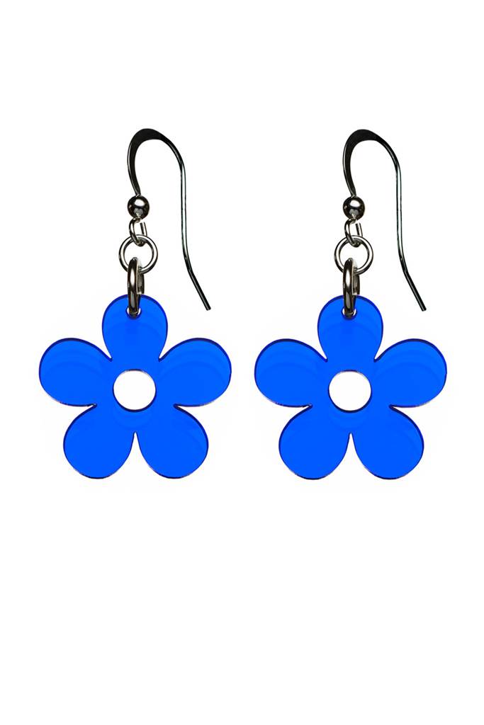 Earrings Blomma Klintblå