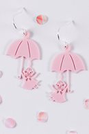 Lilla My och paraply earrings Rosa