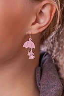 Lilla My och paraply earrings Rosa