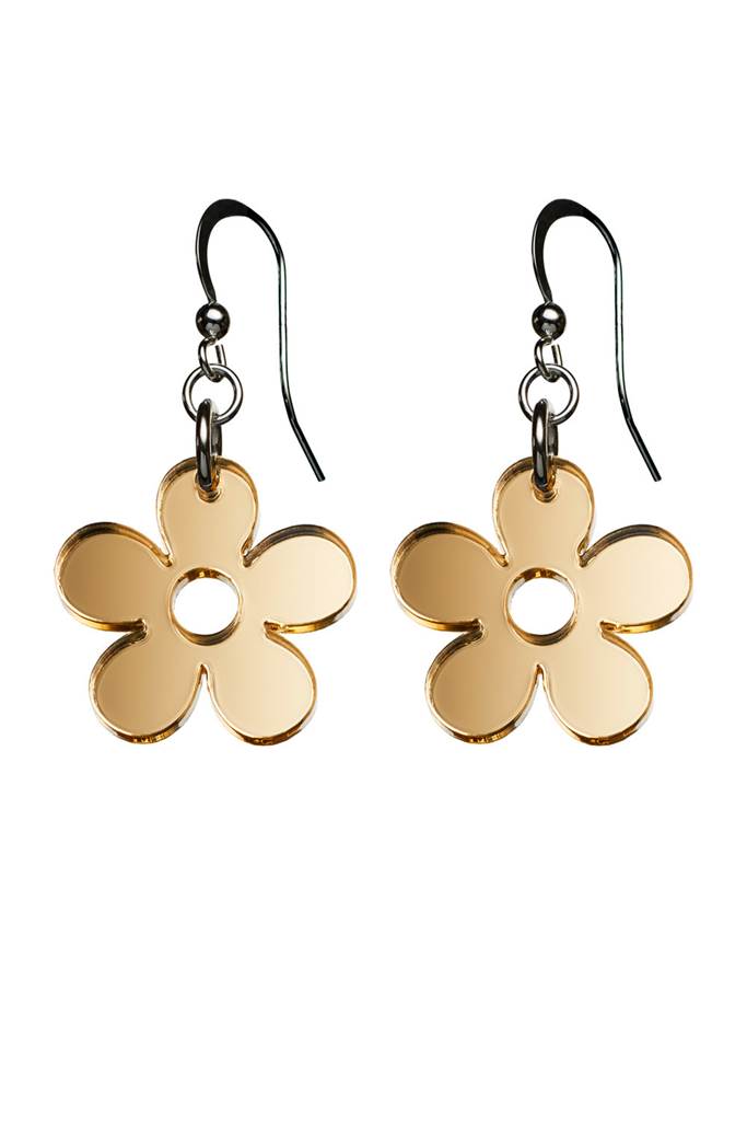 Earrings Flower Gold