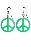Örhängen Peace Grön