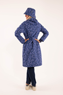 Elisabeth raincoat Fleurie navy/lilac