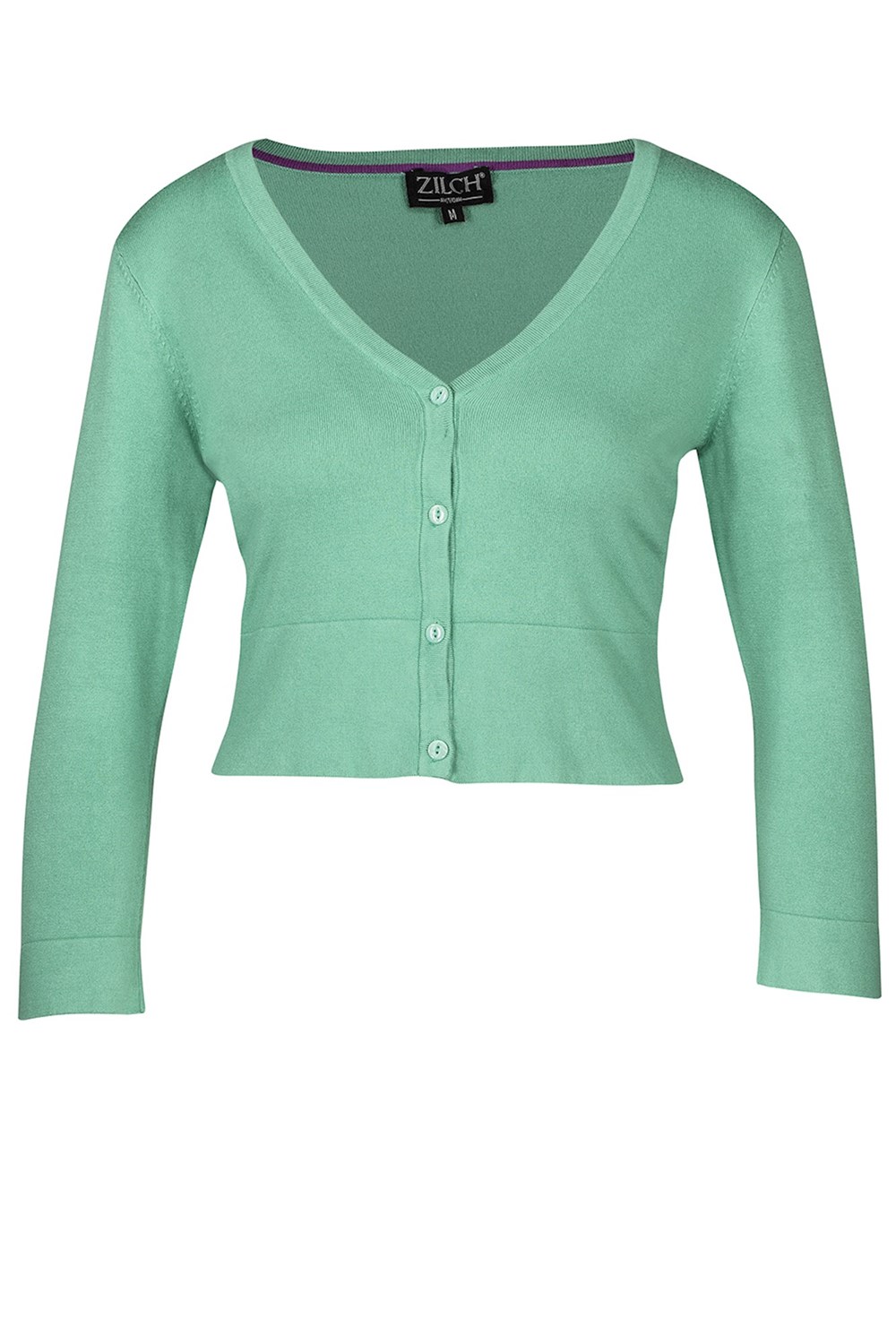 Bamboo cardigan short v-neck Lagoon