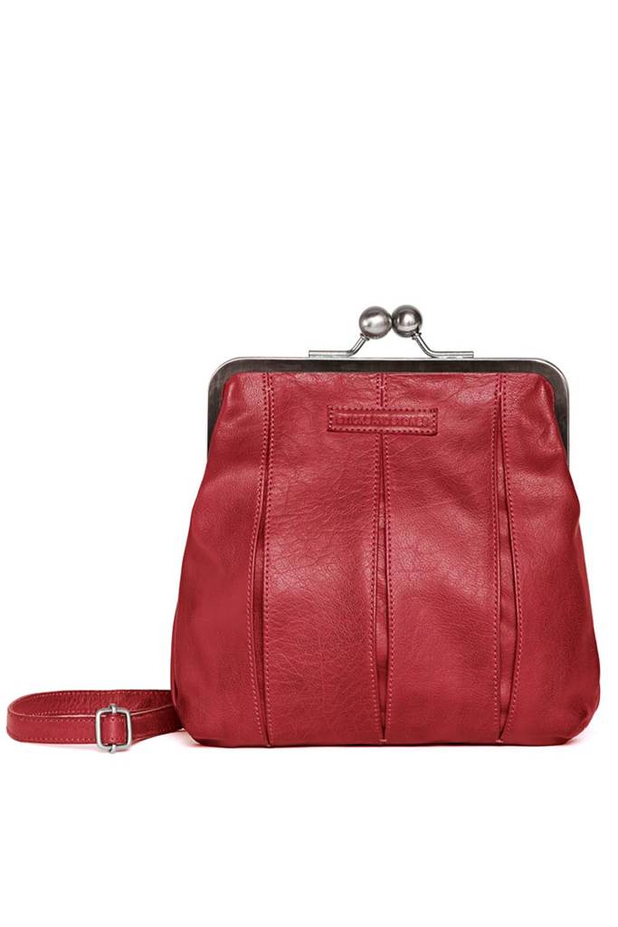 Luxembourg bag - Buff Washed red