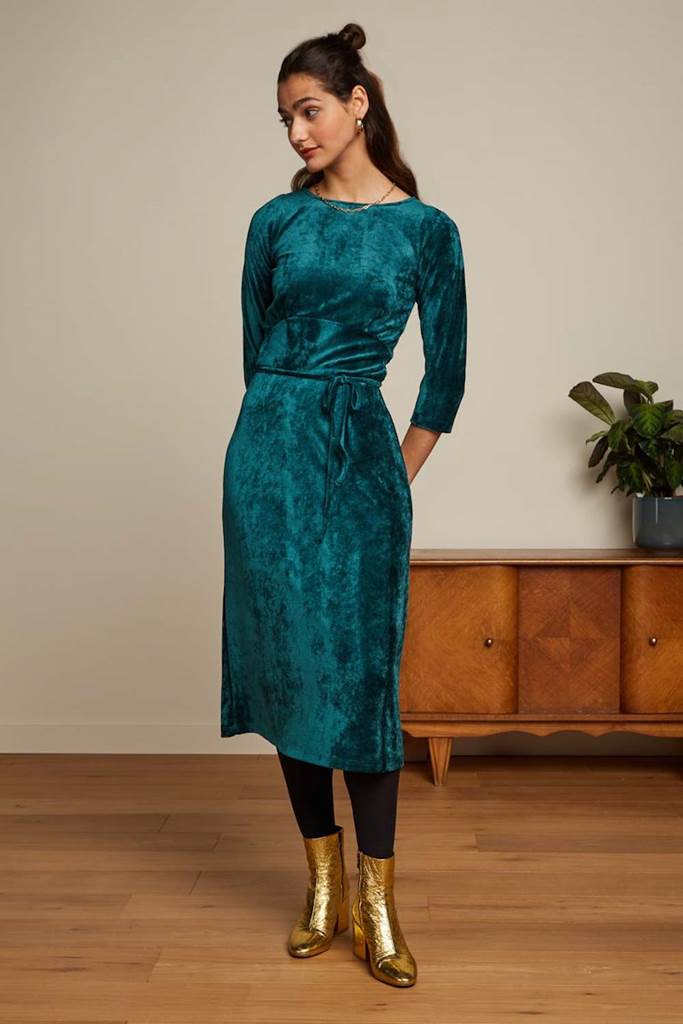 Peggy dress Pepper Pine Green