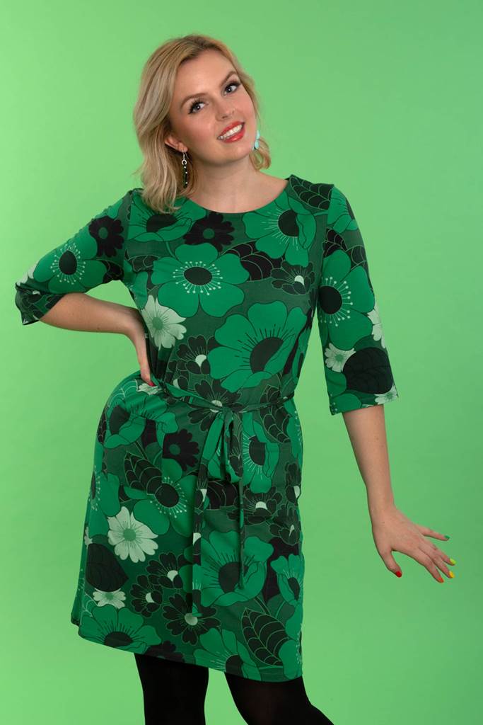 Doris klänning 1960 mörkgrön