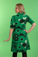Monica dress 1960 mörkgrön